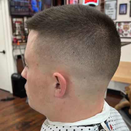 Recent haircut at Heartbreakers Barbershop