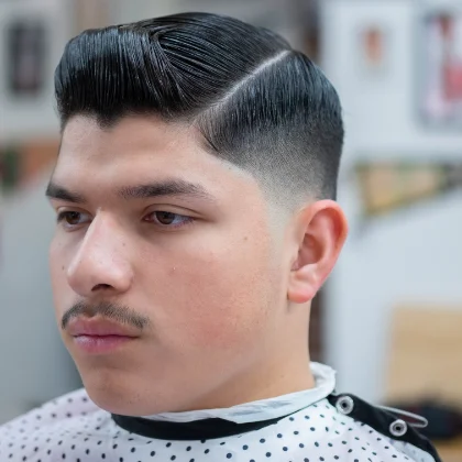 Recent haircut at Heartbreakers Barbershop